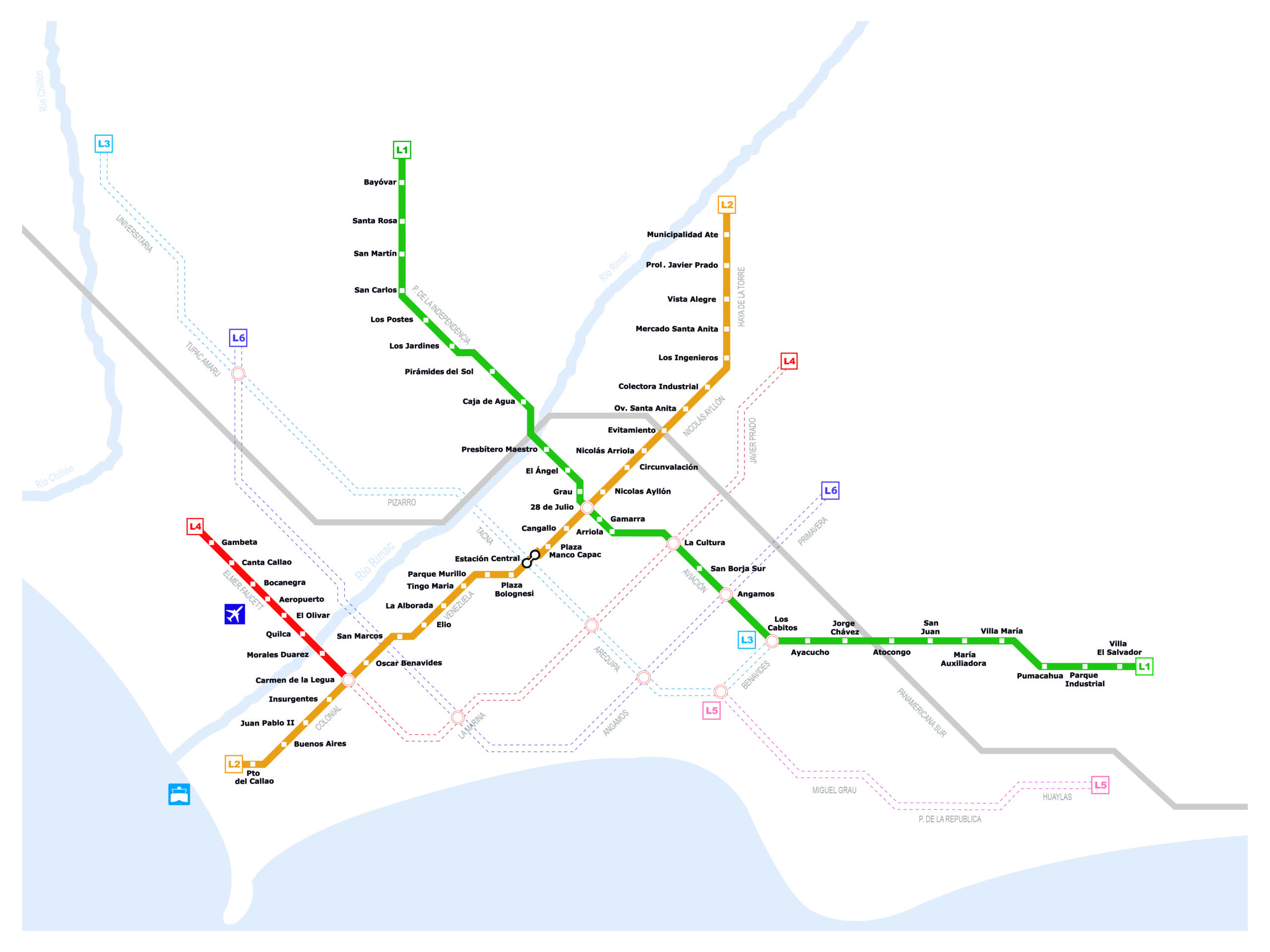 Adjudicación de la asistencia técnica de las líneas 3 y 4 del metro de Lima, en Perú